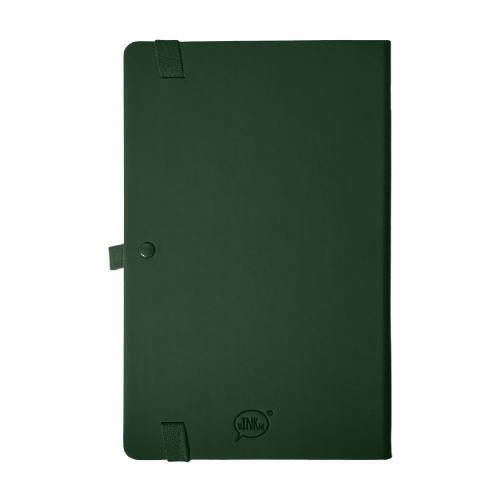 Бизнес-блокнот GLORI, A5, темно-зеленый, твердая обложка, в линейку (зеленый)