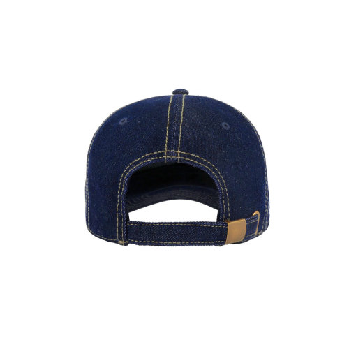 Бейсболка DAD HAT, 6 клиньев, металлическая застежка (джинсовый)