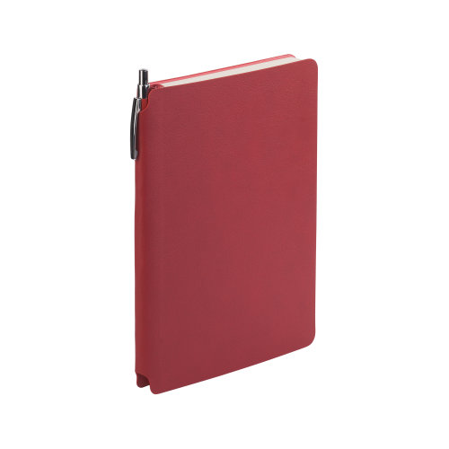 Ежедневник недатированный "Альба", формат А5, гибкая обложка, красный