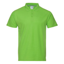 Рубашка поло мужская STAN хлопок/полиэстер 185, 104, ярко-зелёный