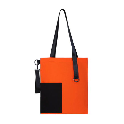 Шоппер Superbag Color, оранжевый с чёрным