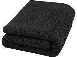 Полотенце для ванной Nora из хлопка плотностью 550 г/м2 и размером 50x100 см, черный