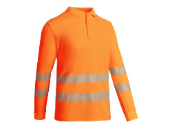 Рубашка поло с длинным рукавом Atrio мужская, неоновый оранжевый