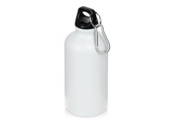 Матовая спортивная бутылка Hip S с карабином и объемом 400 мл, белый
