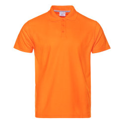 Рубашка поло мужская STAN хлопок/полиэстер 185, 04, оранжевый