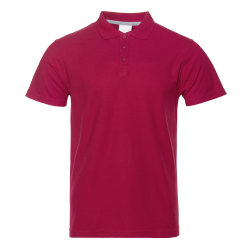 Рубашка поло мужская STAN хлопок/полиэстер 185, 04, бордовый