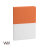 Ежедневник недатированный "Палермо", формат А5, оранжевый с белым