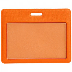 Чехол для карточки 7,4х9,5см, оранжевый