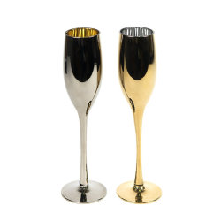 Набор для шампанского из 2-х бокалов золотого и серебряного цвета