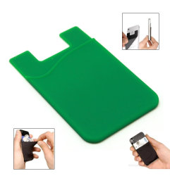 Кармашек для телефона на 3М скотче зеленый