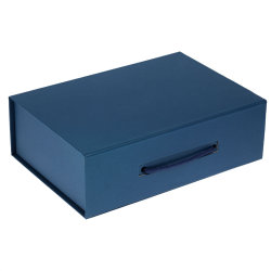 Коробка 27х18,8х8,5см с крышкой на магните, синий