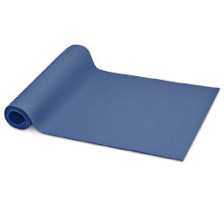 Коврик для фитнеса и йоги, полиэстер и пена ПЭ, 60 х 170 х 0,5 см,  ярко-синий
