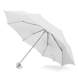 Зонт складной, механический, белый.
