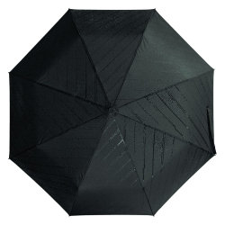 Зонт складной с проявляющимся узором, 102см чёрный