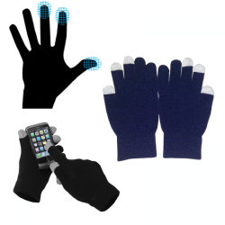 Перчатки для сенсорных экранов, синий