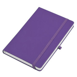 Бизнес-блокнот Justy в линейку, формат А5, ярко-фиолетовый
