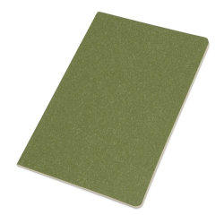Блокнот А5 из переработанного картона, 60 страниц, 14 х 21 х 0,3 см,  зеленый