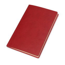 Блокнот A6 в мягкой обложке,  8,8 х 13,8 см, полиуретан, бумага, красный
