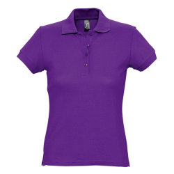 Рубашка-поло женская, 170г/м2, фиолетовая