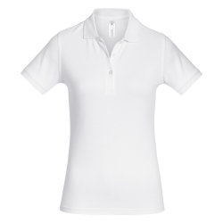Рубашка поло женская 180 г/м² белая
