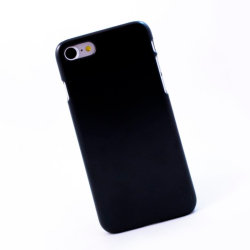 Чехол для iPhone 7 / 8 / SE 2020 пластиковый прорезиненный, черный