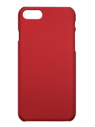 Чехол для iPhone 7 / 8 / SE 2020 пластиковый прорезиненный, красный