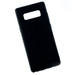 Чехол для Samsung Galaxy Note 8 пластиковый прорезиненный, черный
