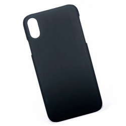 Чехол для iPhone XR пластиковый прорезиненный, черный