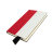 Бизнес-блокнот UNI, A5, бело-красный, мягкая обложка, в линейку, черное ляссе (белый, красный)