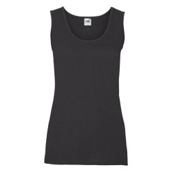 Майка женская "Lady-Fit Valueweight Vest", черный,XS, 97% хлопок,3%полиэстер, 165 г/м2 (черный)