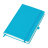 Бизнес-блокнот "Justy", 130*210 мм, светло-голубой, твердая обложка,  резинка 7 мм, блок-линейка (светло-голубой)