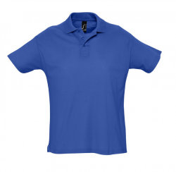 Рубашка поло 170г/м², хлопок пике, ярко-синяя (royal)