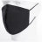 Бесклапанная фильтрующая маска RESPIRATOR 800 HYDROP черная без логотипа в фирменном пакете (черный)