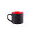 Кружка YASNA с покрытием SOFT-TOUCH, черный с красным, 310 мл, фарфор (черный, красный)